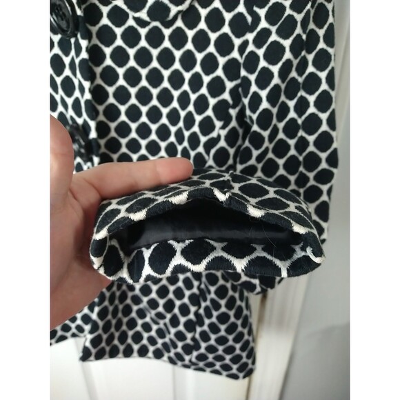 Donna Moore Pet Woman PL Blazer Office Professional Black White Polka Dot... - Picture 8 of 9